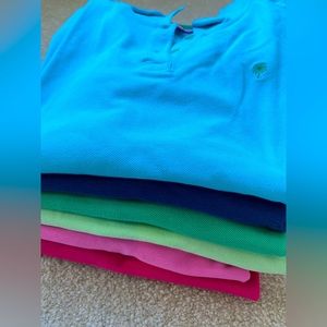 Lilly Pulitzer BUNDLE!! Six colorful polo shirts, size M
